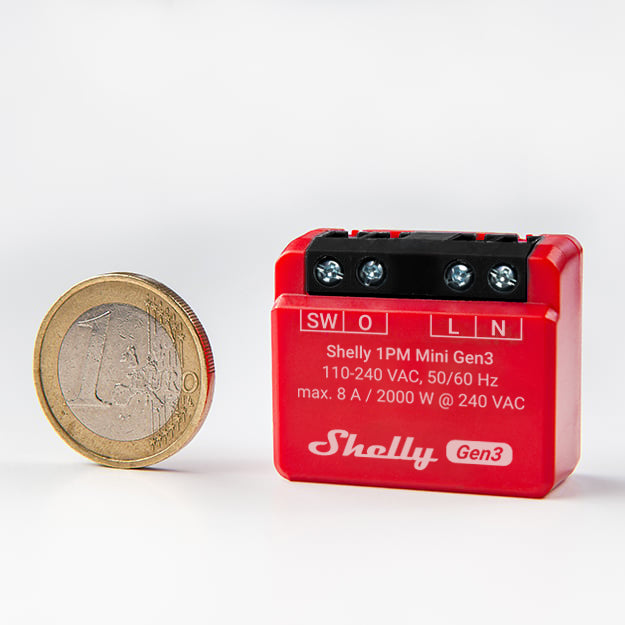 SHELLY GEN3 1PM Mini Spínací modul SHELLY GEN3 1PM Mini Spínací modul